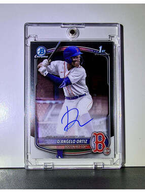 D’Angelo Ortiz Rookie 2025 MLB Bowman Chrome #CPA-DO 1st Autograph Card Red Sox